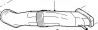 Патрубок воздуховод печки в торпеде левый Ford Connect |Original  2T1H 19D843 AA