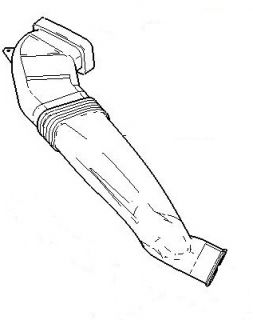 Патрубок воздуховод печки в торпеде правый Форд Коннект |Original  2T1H 19D680 AA