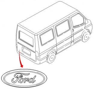 Эмблема "FORD" большая Ford Transit 86-00|BSG