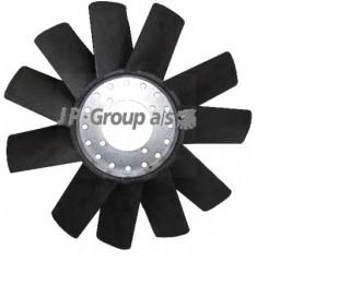 Крыльчатка вентилятора черная 2.5D Ford Transit 92-00 | DpGroup