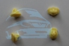 Клипса крепления арки крыла и заднего клыка желтая Ford Connect 02- | Original 2T14 V353129 BA