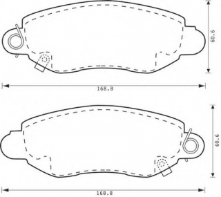 Колодки передние RWD 2.4DI Ford Transit V184 00-06 |RoadHouse 2772.02